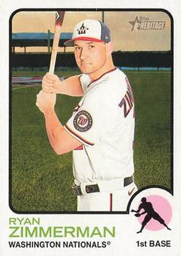 #199 Ryan Zimmerman - Washington Nationals - 2022 Topps Heritage Baseball