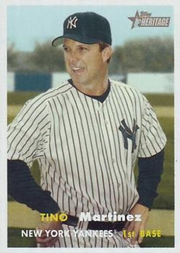 #199 Tino Martinez - New York Yankees - 2006 Topps Heritage Baseball