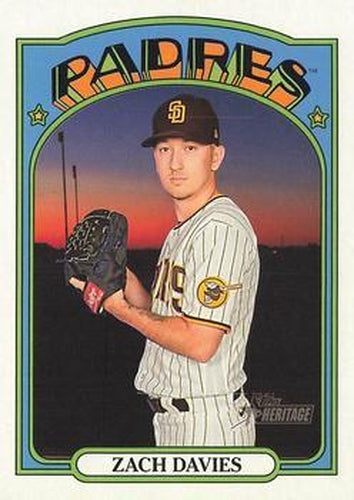#199 Zach Davies - San Diego Padres - 2021 Topps Heritage Baseball