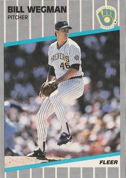 #199 Bill Wegman - Milwaukee Brewers - 1989 Fleer Baseball