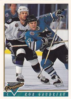 #199 Rob Gaudreau - San Jose Sharks - 1993-94 Topps Premier Hockey