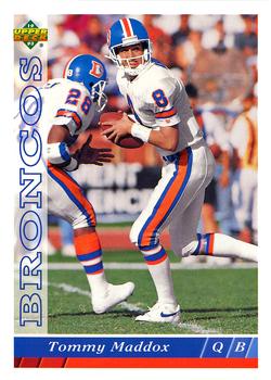 #199 Tommy Maddox - Denver Broncos - 1993 Upper Deck Football
