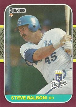 #199 Steve Balboni - Kansas City Royals - 1987 Donruss Opening Day Baseball