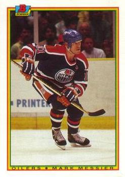 #199 Mark Messier - Edmonton Oilers - 1990-91 Bowman Hockey