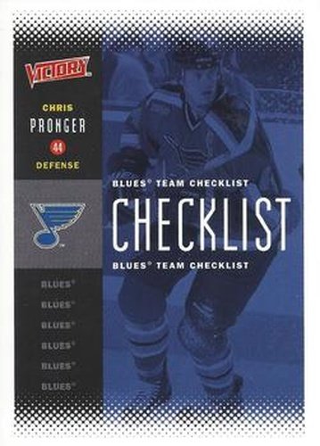 #199 Chris Pronger - St. Louis Blues - 2000-01 Upper Deck Victory Hockey