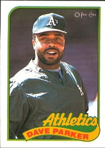 #199 Dave Parker - Oakland Athletics - 1989 O-Pee-Chee Baseball
