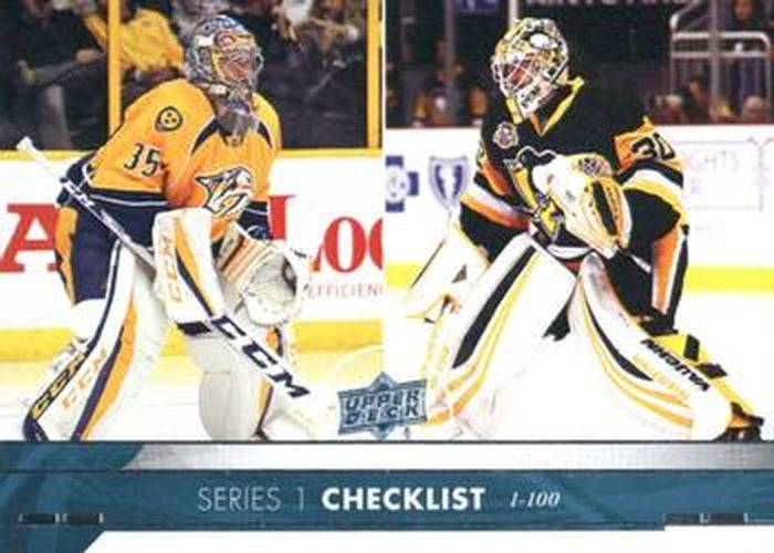 #199 Pekka Rinne / Matt Murray - Nashville Predators / Pittsburgh Penguins - 2017-18 Upper Deck Hockey