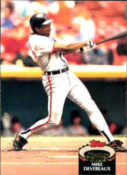 #199 Mike Devereaux - Baltimore Orioles - 1992 Stadium Club Baseball
