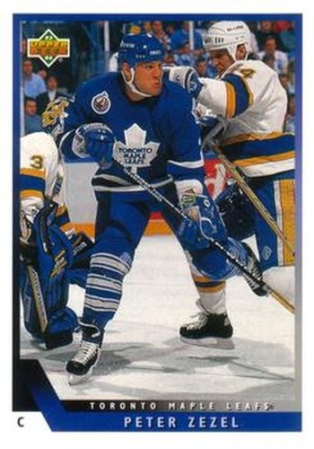 #199 Peter Zezel - Toronto Maple Leafs - 1993-94 Upper Deck Hockey