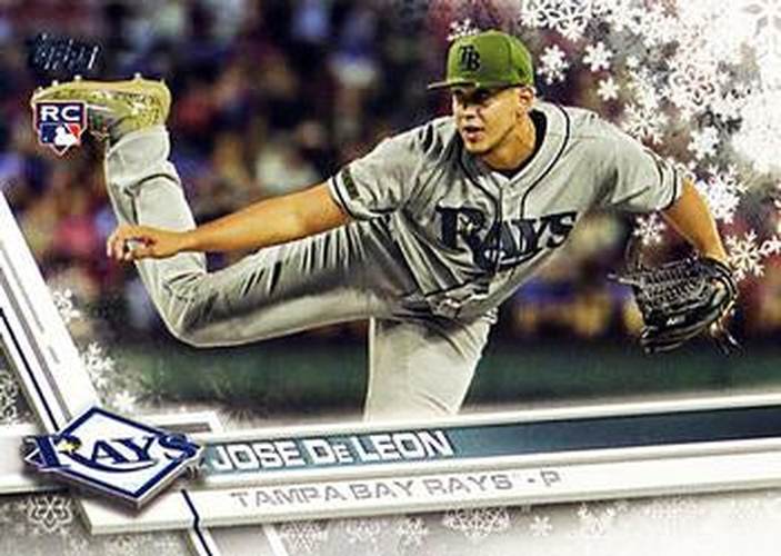 #HMW199 Jose De Leon - Tampa Bay Rays - 2017 Topps Holiday Baseball
