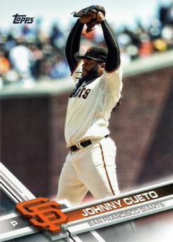 #199a Johnny Cueto - San Francisco Giants - 2017 Topps Baseball