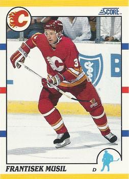 #19T Frank Musil - Calgary Flames - 1990-91 Score Rookie and Traded Hockey