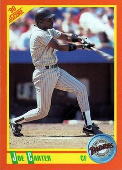 #19T Joe Carter - San Diego Padres - 1990 Score Rookie & Traded Baseball