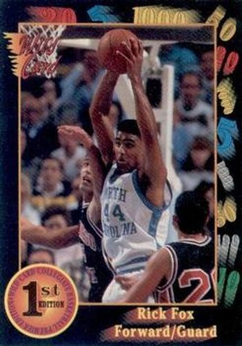 #19 Rick Fox - North Carolina Tar Heels - 1991-92 Wild Card Basketball