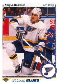 #19 Sergio Momesso - St. Louis Blues - 1990-91 Upper Deck Hockey