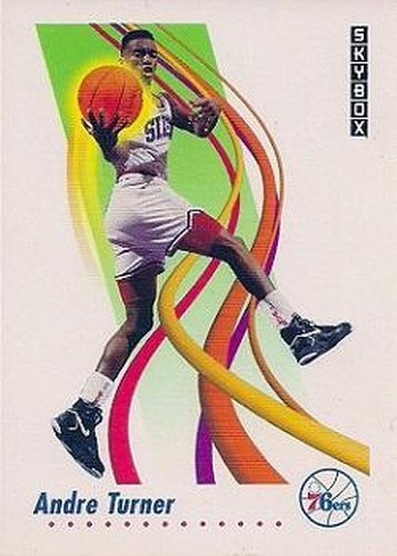 #219 Andre Turner - Philadelphia 76ers - 1991-92 SkyBox Basketball