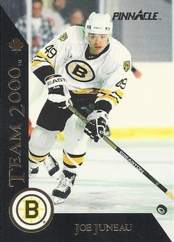 #19 Joe Juneau - Boston Bruins - 1992-93 Pinnacle Canadian Hockey - Team 2000