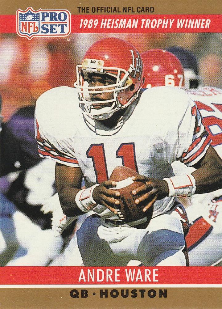 #19 Andre Ware - Houston Cougars - 1990 Pro Set Football