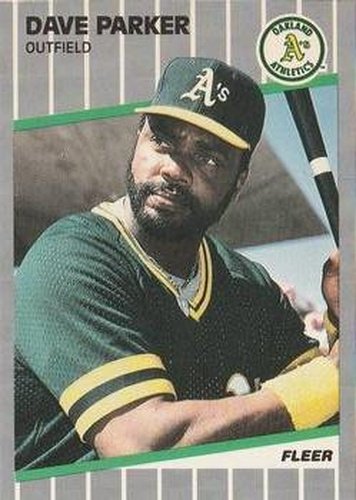 #19 Dave Parker - Oakland Athletics - 1989 Fleer Baseball
