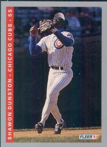 #19 Shawon Dunston - Chicago Cubs - 1993 Fleer Baseball