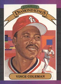 #19 Vince Coleman - St. Louis Cardinals - 1989 Donruss Baseball