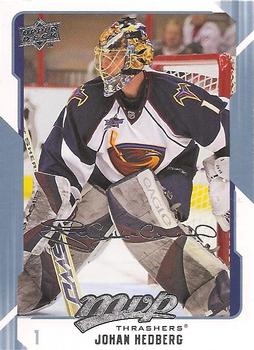 #19 Johan Hedberg - Atlanta Thrashers - 2008-09 Upper Deck MVP Hockey