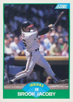 #19 Brook Jacoby - Cleveland Indians - 1989 Score Baseball