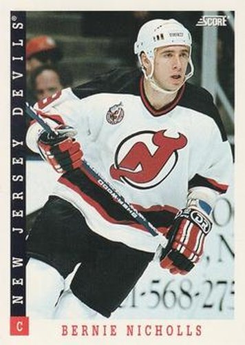 #19 Bernie Nicholls - New Jersey Devils - 1993-94 Score Canadian Hockey