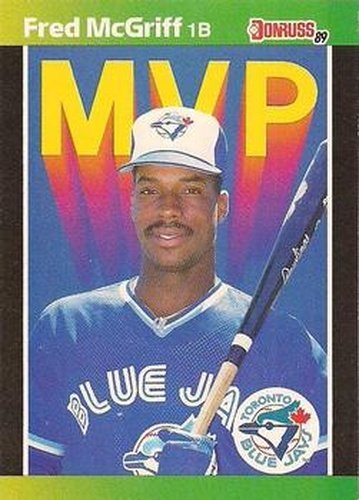 #BC-19 Fred McGriff - Toronto Blue Jays - 1989 Donruss Baseball - Bonus MVP's