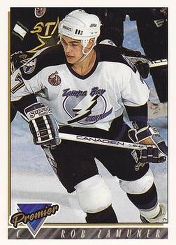 #19 Rob Zamuner - Tampa Bay Lightning - 1993-94 Topps Premier Hockey