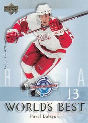 #WB19 Pavel Datsyuk - Detroit Red Wings - 2004-05 Upper Deck Hockey - World's Best