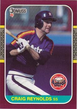 #19 Craig Reynolds - Houston Astros - 1987 Donruss Opening Day Baseball