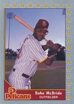 #19 Bake McBride - St. Petersburg Pelicans - 1990 Pacific Senior League Baseball