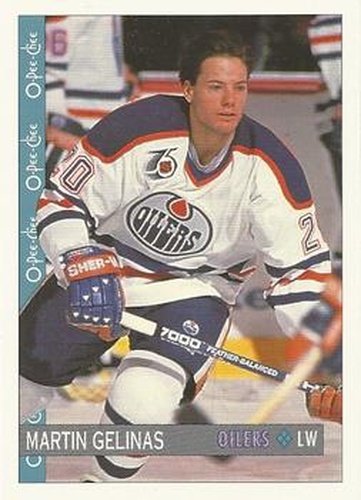 #19 Martin Gelinas - Edmonton Oilers - 1992-93 O-Pee-Chee Hockey