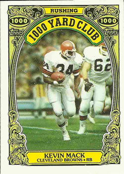 #19 Kevin Mack - Cleveland Browns - 1986 Topps Football - 1000 Yard Club