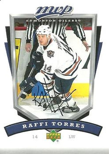 #119 Raffi Torres - Edmonton Oilers - 2006-07 Upper Deck MVP Hockey