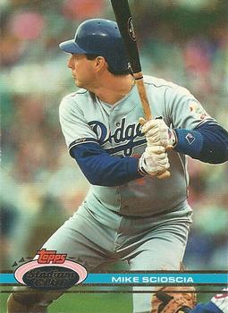 #19 Mike Scioscia - Los Angeles Dodgers - 1991 Stadium Club Baseball