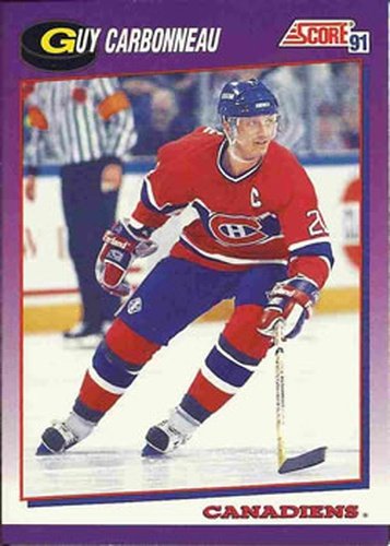 #19 Guy Carbonneau - Montreal Canadiens - 1991-92 Score American Hockey