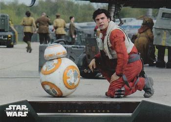 #19 Poe Dameron and BB-8 - 2015 Topps Star Wars The Force Awakens - Movie Scenes