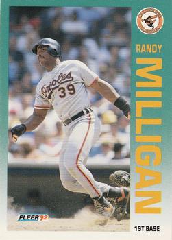 #19 Randy Milligan - Baltimore Orioles - 1992 Fleer Baseball