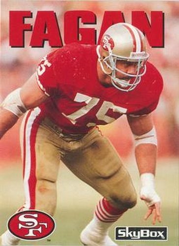 #19 Kevin Fagan - San Francisco 49ers - 1992 SkyBox Impact Football