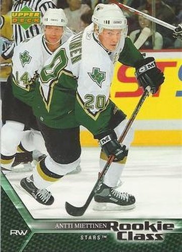 #19 Antti Miettinen - Dallas Stars - 2005-06 Upper Deck Rookie Class Box Set Hockey