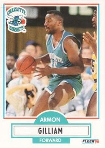 #19 Armon Gilliam - Charlotte Hornets - 1990-91 Fleer Basketball