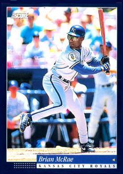 #19 Brian McRae - Kansas City Royals -1994 Score Baseball