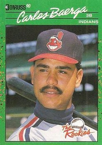 #19 Carlos Baerga - Cleveland Indians - 1990 Donruss The Rookies Baseball