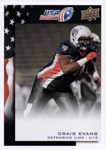 #19 Craig Evans - USA - 2014 Upper Deck USA Football