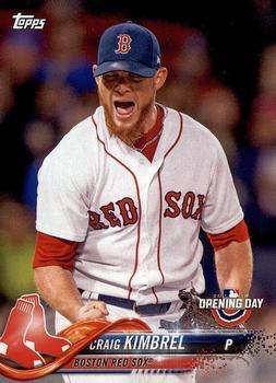 #19 Craig Kimbrel - Boston Red Sox - 2018 Topps Opening Day Baseball
