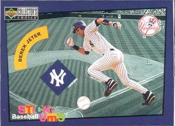 #19 Derek Jeter - New York Yankees -1998 Collector's Choice - Stick-Ums Baseball