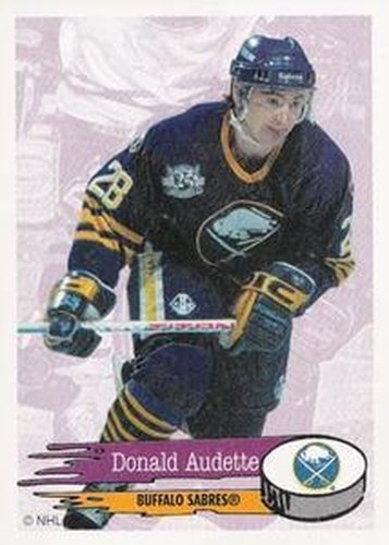 #19 Donald Audette - Buffalo Sabres - 1995-96 Panini Hockey Stickers