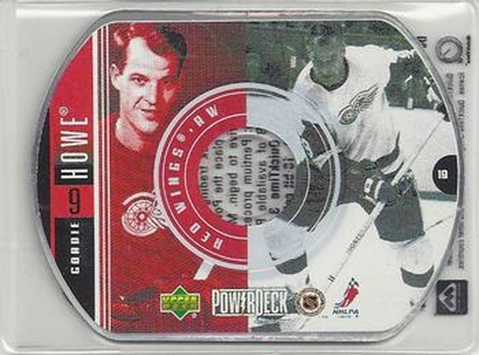 #19 Gordie Howe - Detroit Red Wings - 1999-00 Upper Deck PowerDeck Hockey